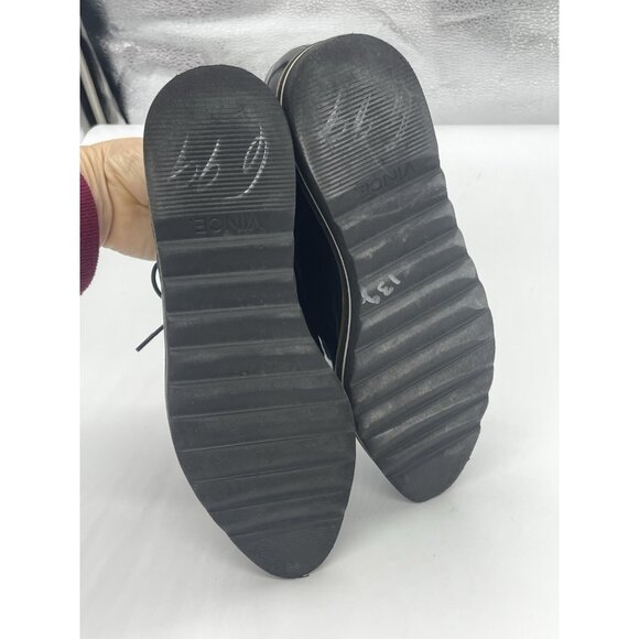 Vince Alanis Black Patent Leather Pointed Toe Oxford Loafers  Sz 7/37 Shoes - Picture 6 of 6